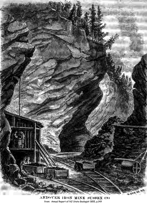 Andover Mine woodcut