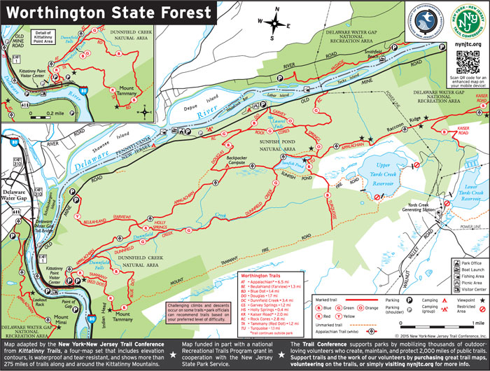 Hiking at the Delaware Water Gap